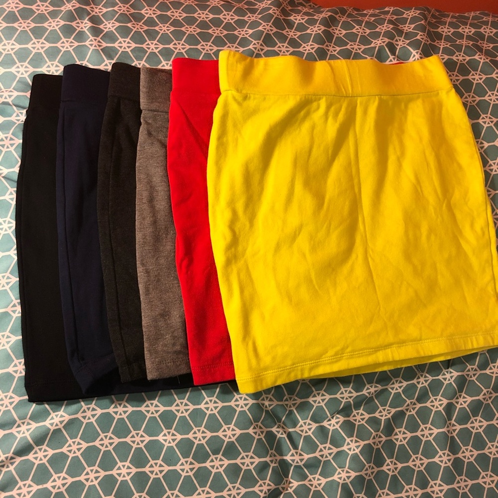 6 Pack Short Mini Skirt